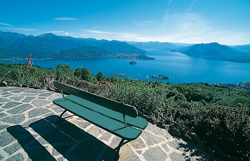 Garden Alpinia in Alpino, Italy